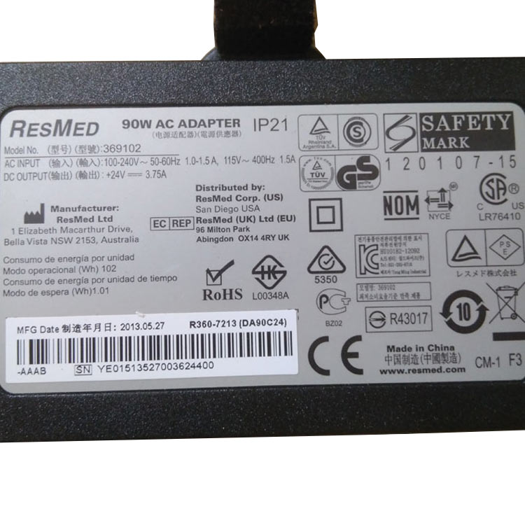 RESMED DA90A24 adaptador