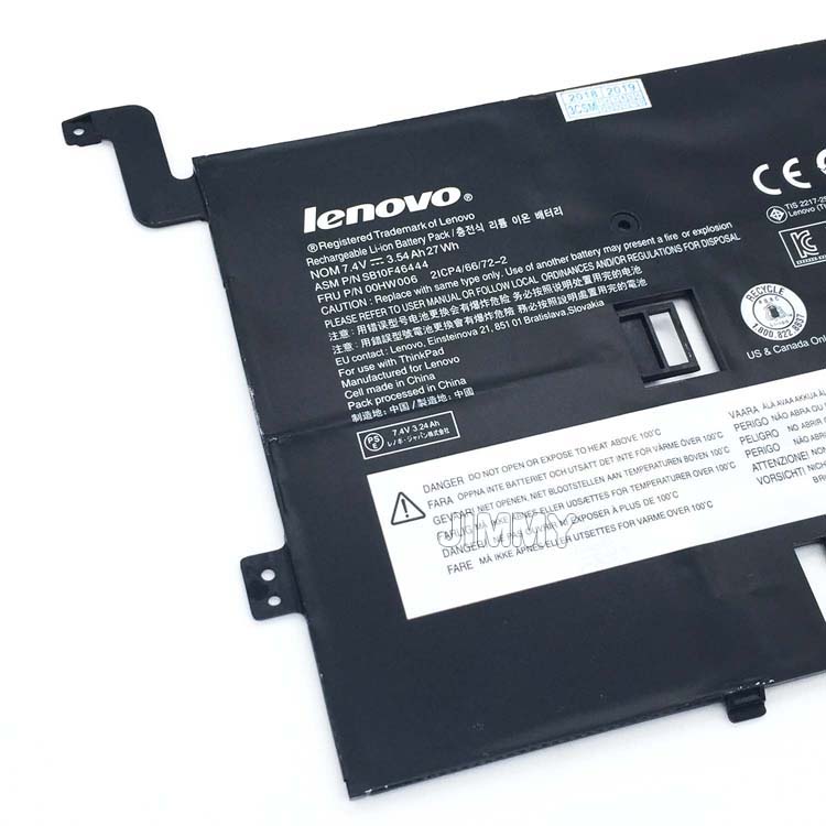 LENOVO 00HW006
																 Laptop Accu's