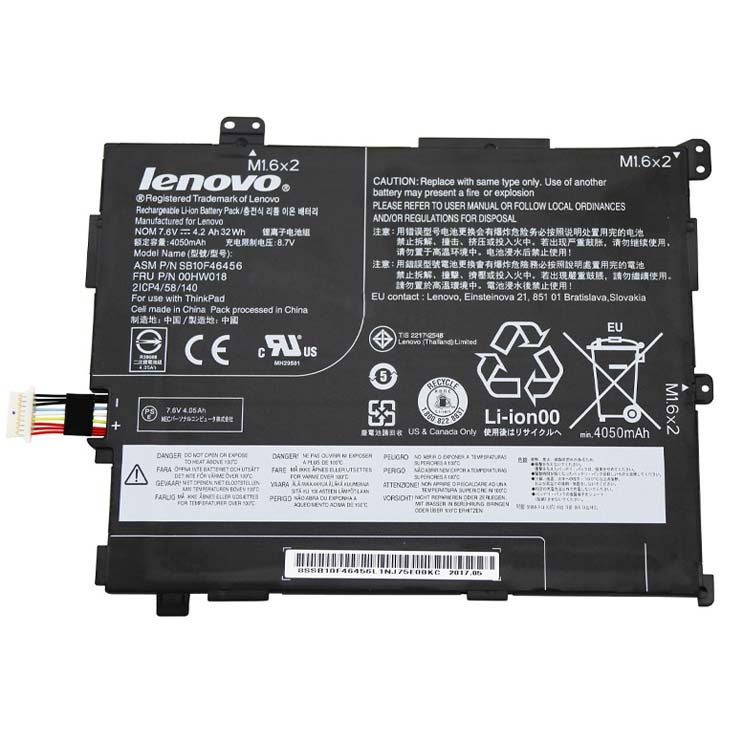 LENOVO 00HW016
																 Laptop Accu's