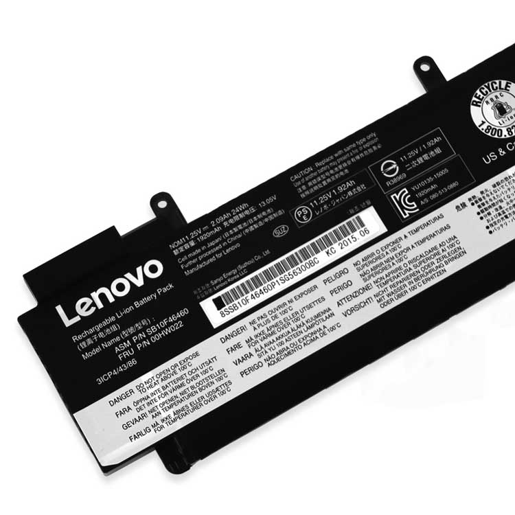 LENOVO 00HW022
																 Laptop Accu's