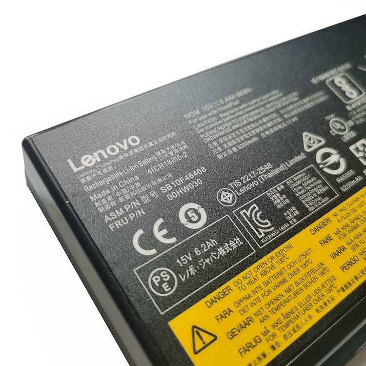 Lenovo ThinkPad P70 serie batería