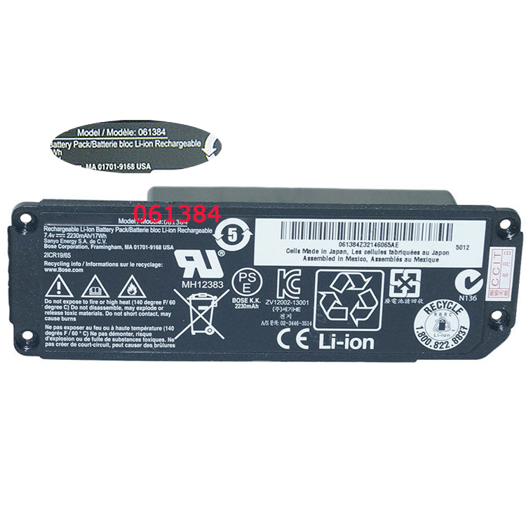 BOSE 061384
																 Accu's & Batterijen