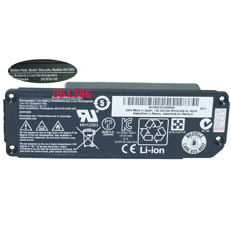 BOSE 061386
																 Accu's & Batterijen
