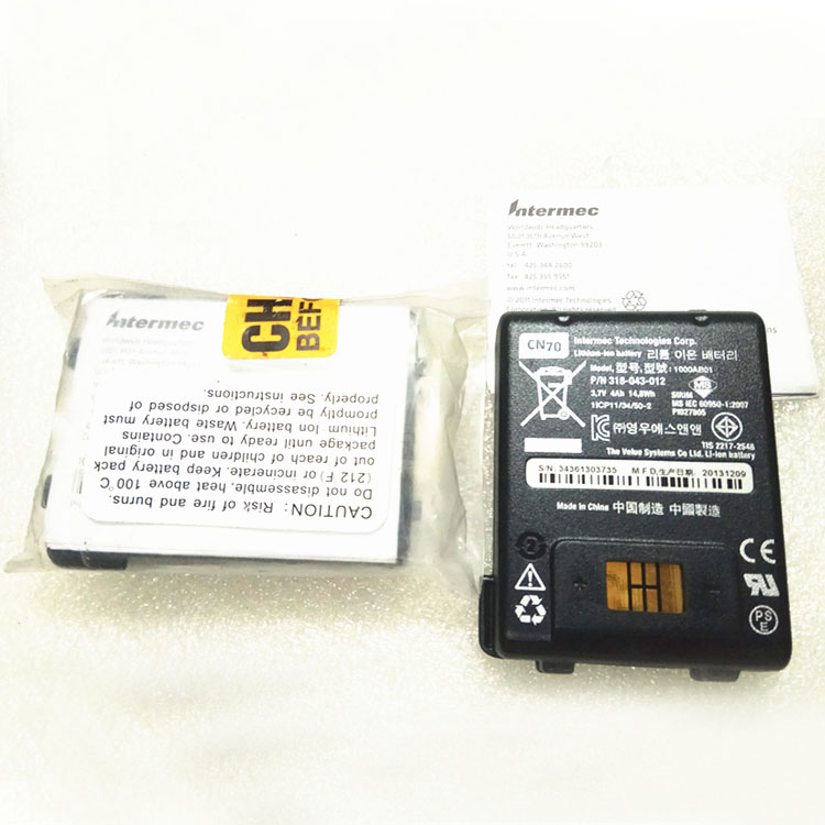 INTERMEC 318-043-002 1000AB01 1000AB02
																 Accu's & Batterijen