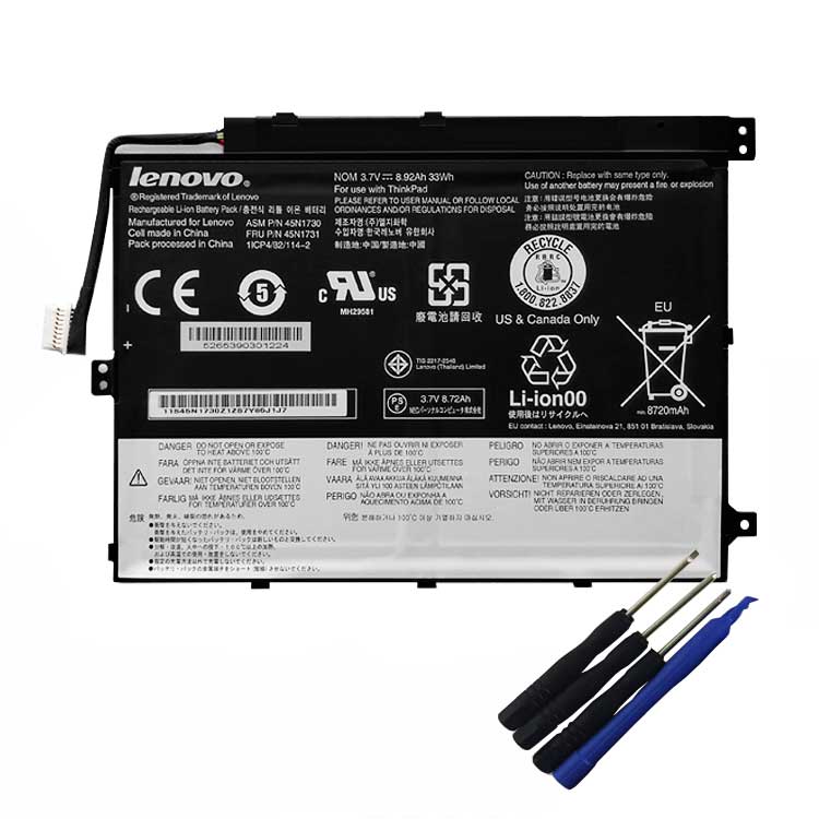 LENOVO 45N1726
																 Tablet PC Batterijen