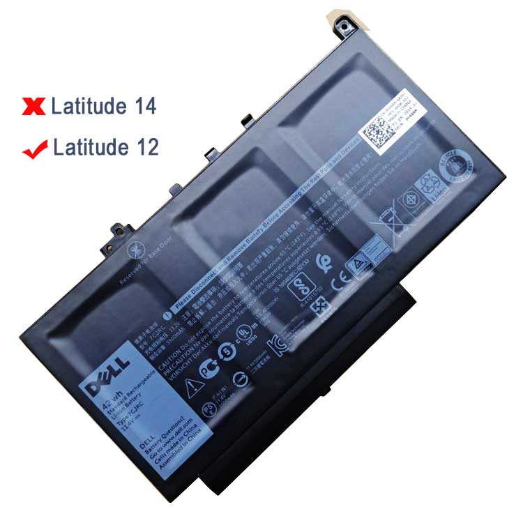 DELL 7CJRC
																 Laptop Accu's