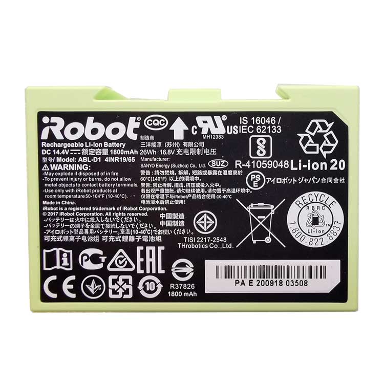 IROBOT ABL-D1
																 Accu's & Batterijen
