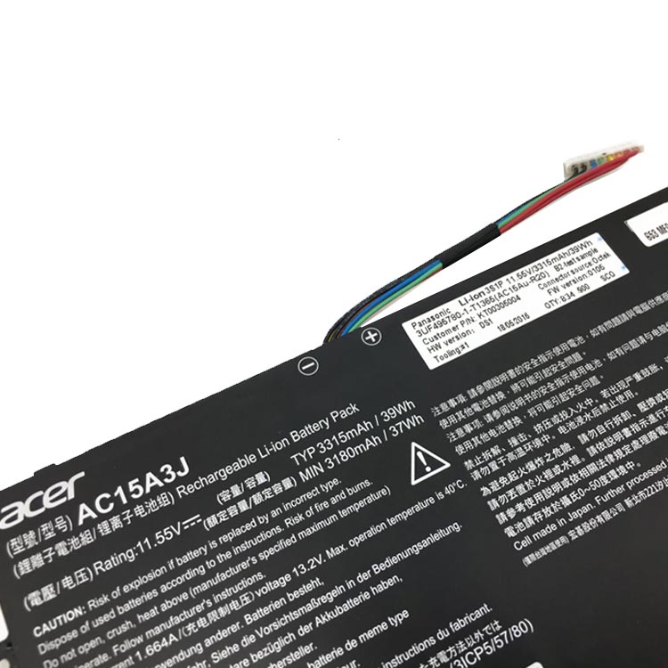 Acer Chromebook 11 C735 C735-C7Y9 CB3-131 C738T R 11 R11 C738T CB5-132T serie batería