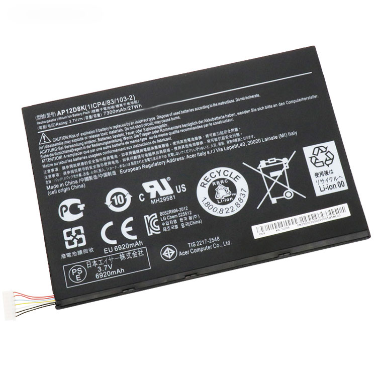 Acer Iconia Tab A3-A10 P3-171 W510 W510P batería