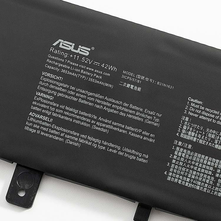 ASUS B31N1631 Laptop Accu's