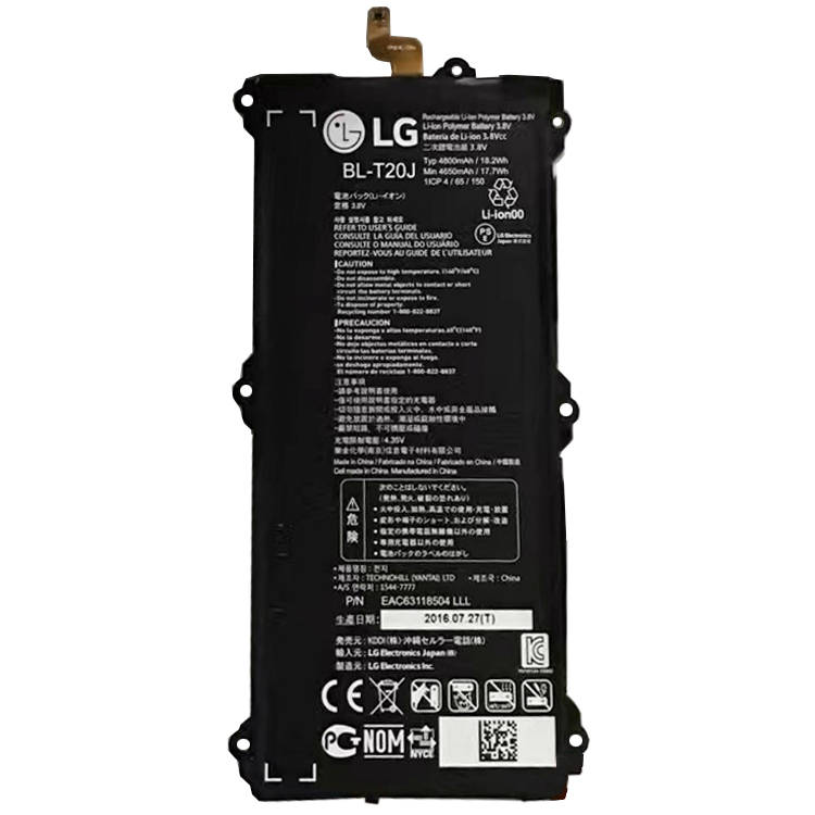LG BL-T20J
																 Tablet PC Batterijen