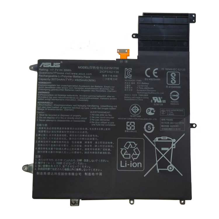 Asus C21N1706 Baterías para portátiles