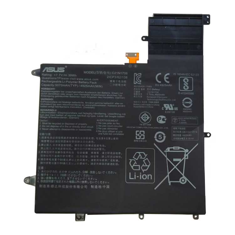 Asus UX370UA LASER LABE
																 Laptop Accu's