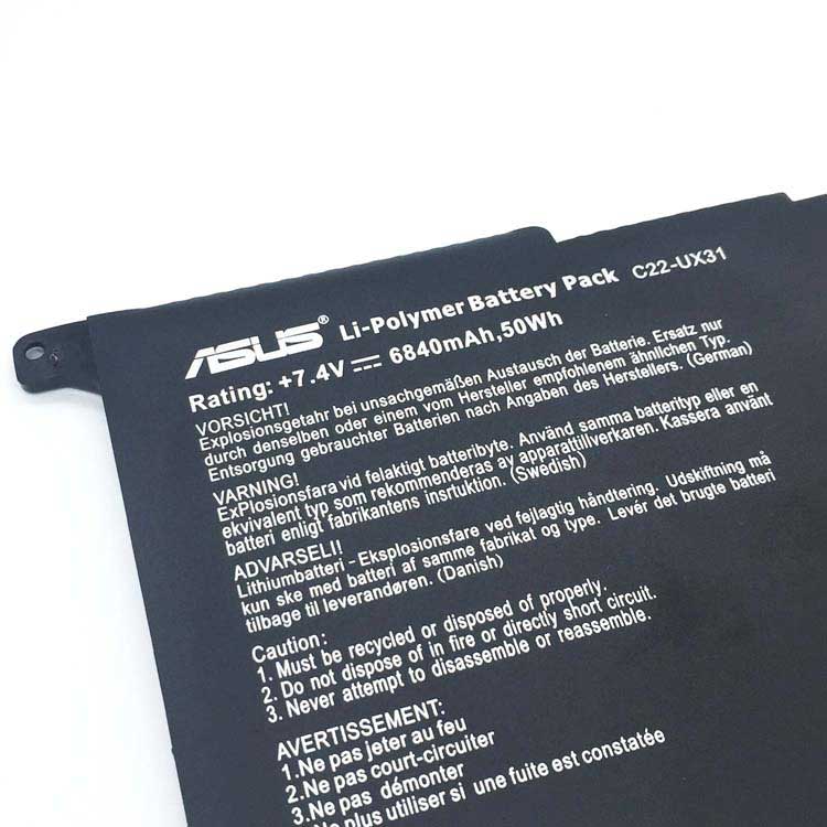 ASUS C22-UX31
																 Laptop Accu's