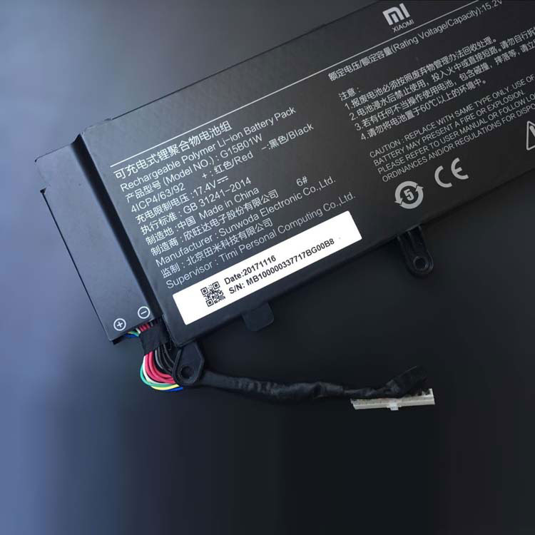XIAOMI G15B01W
																 Laptop Accu's