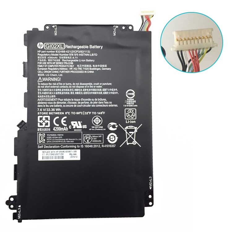 HP GI02XL
																 Laptop Accu's