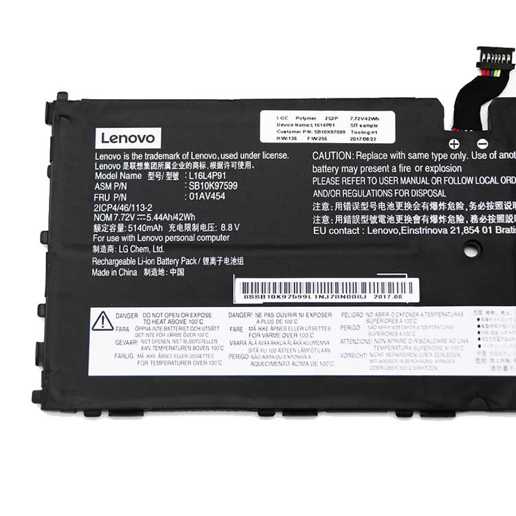 Lenovo Thinkpad X1 Tablet gen 3 TP00089A batería