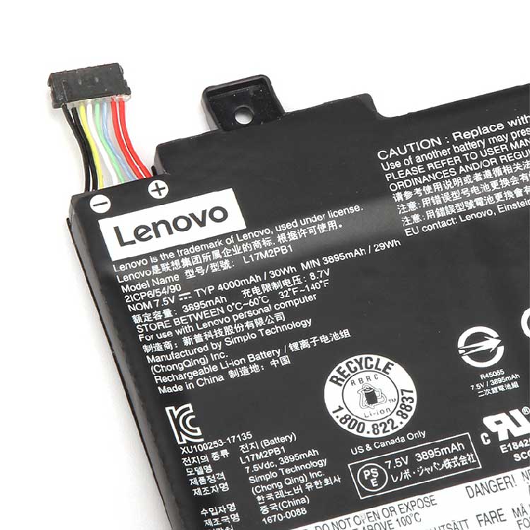 LENOVO L17C3PG0
																 Laptop Accu's