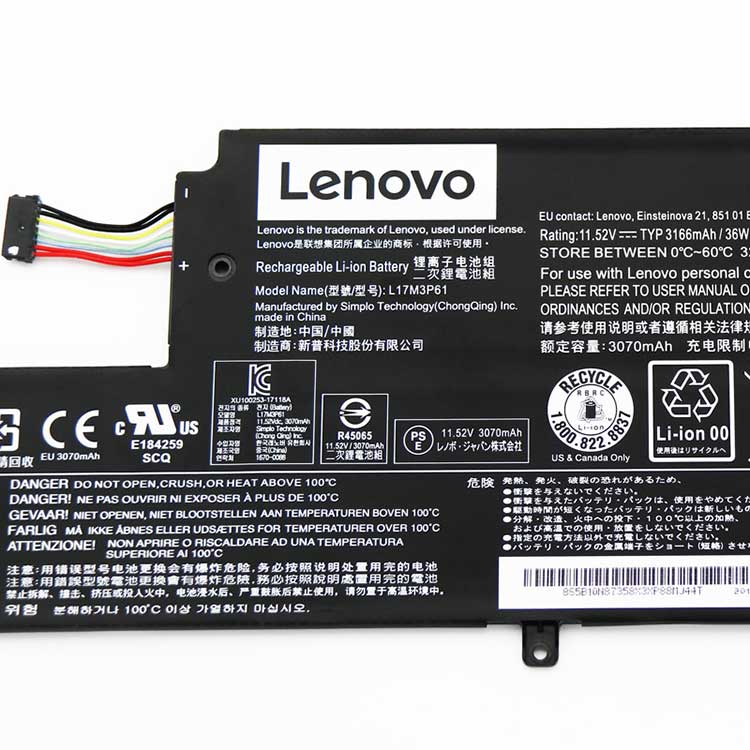 Lenovo IdeaPad Yoga 720-12IKB Yoga 520-12 320-11 320S-13IKB Xiaoxin 7000-13 serie batería