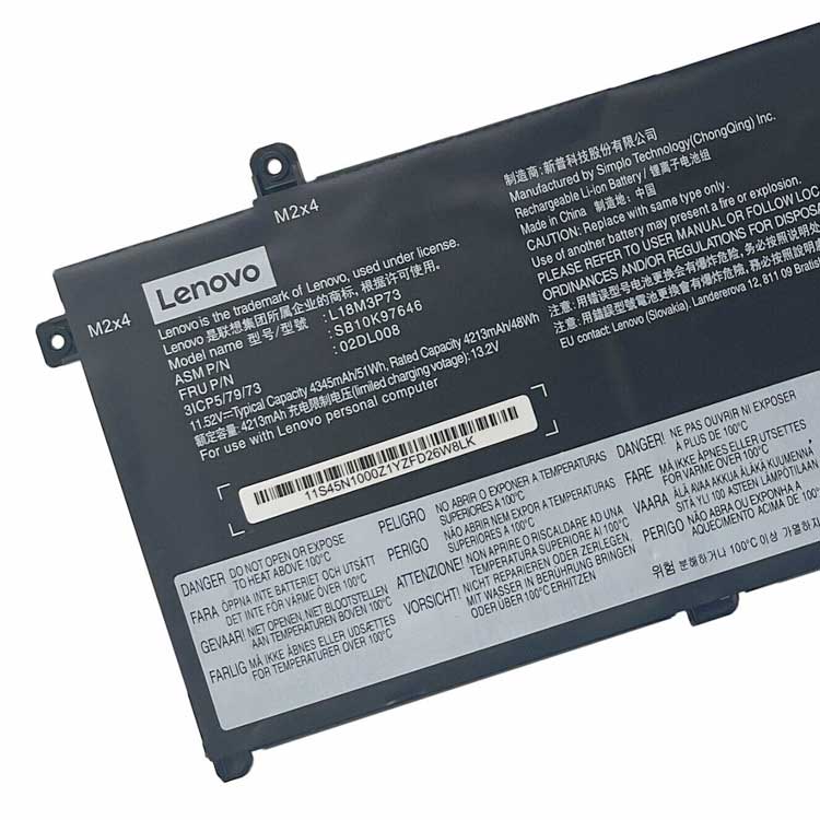Lenovo ThinkPad P14s 1st Gen serie batería