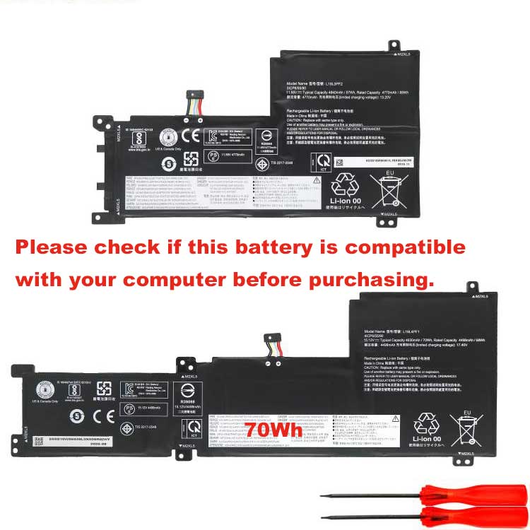 LENOVO L19L4PF1 Laptop Accu's