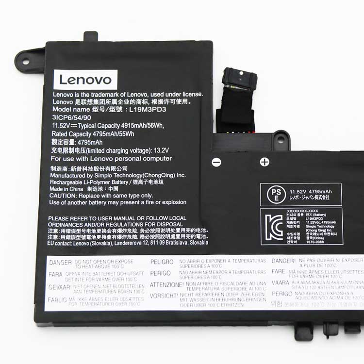 レノボ・LENOVO L19M3PD3ノートパソコンバッテリー