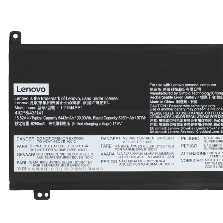 LENOVO L21B4PE1 Laptop Accu's