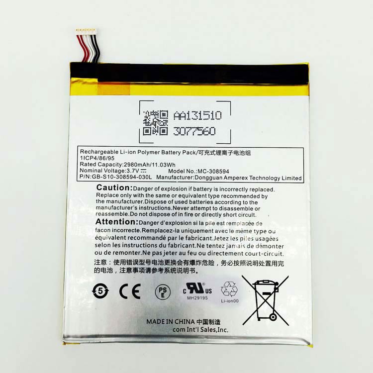 AMAZON MC-308594Tablet PCバッテリー