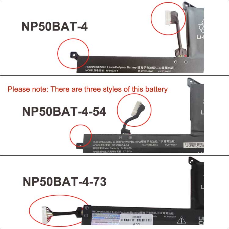 CLEVO NP50BAT-4ノートパソコンバッテリー