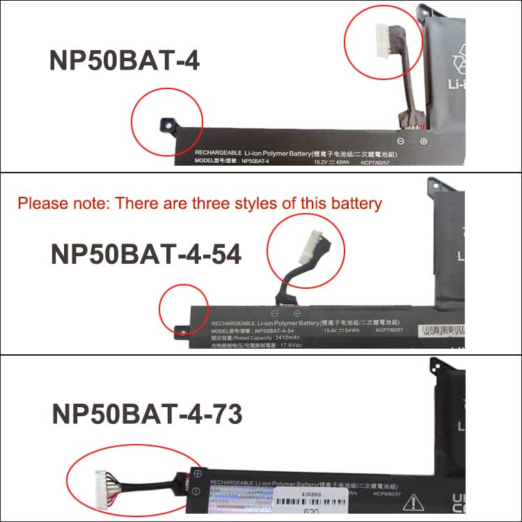 3500 Pro Series DGFTB NP50BAT-4-54 New Laptop Battery Replacement For CLEVO External Battery For Laptop