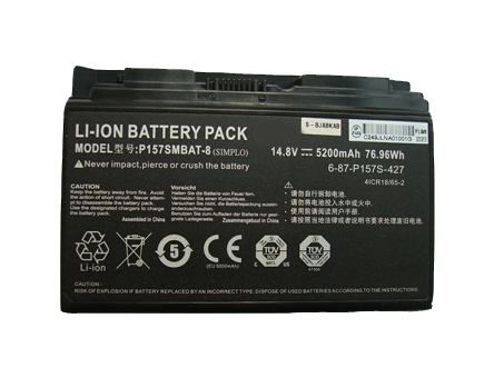 Clevo P157 serie batería