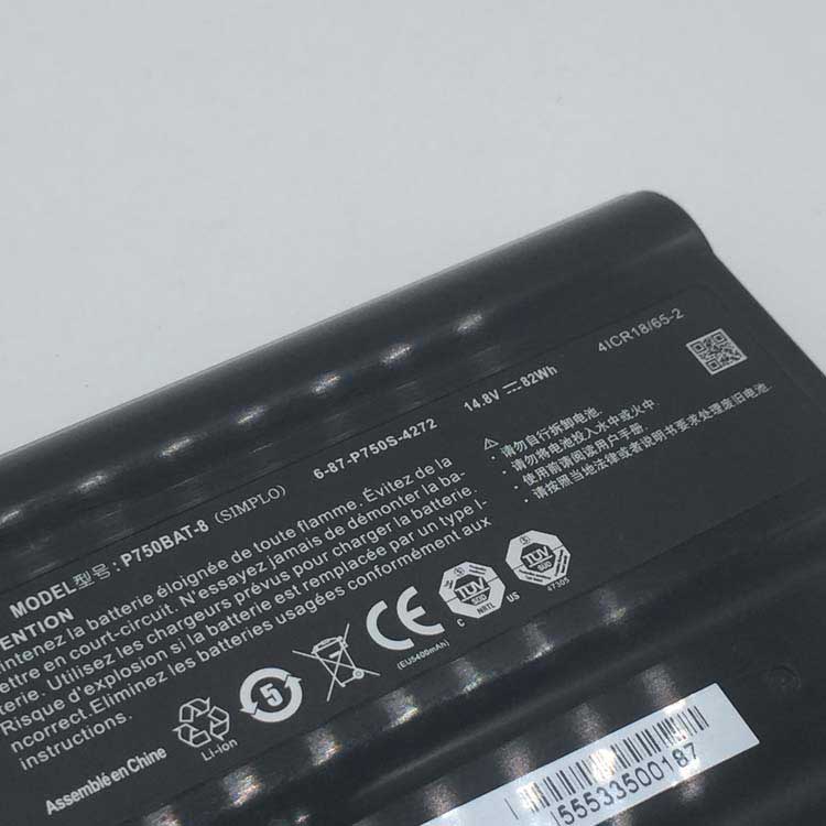 CLEVO P750BAT-8ノートパソコンバッテリー