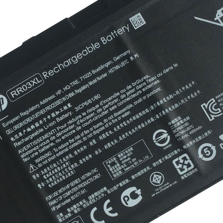 HP RR03XL
																 Laptop Accu's