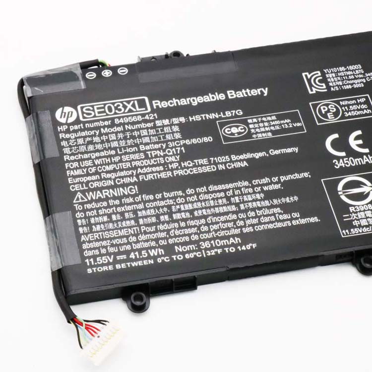 HP SE03XL
																 Laptop Accu's