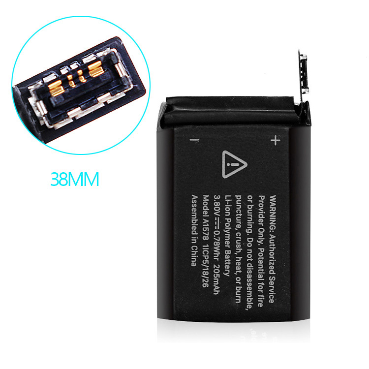 Apple watch iWatch1 38mm(Battery size)
																 Accu's & Batterijen
