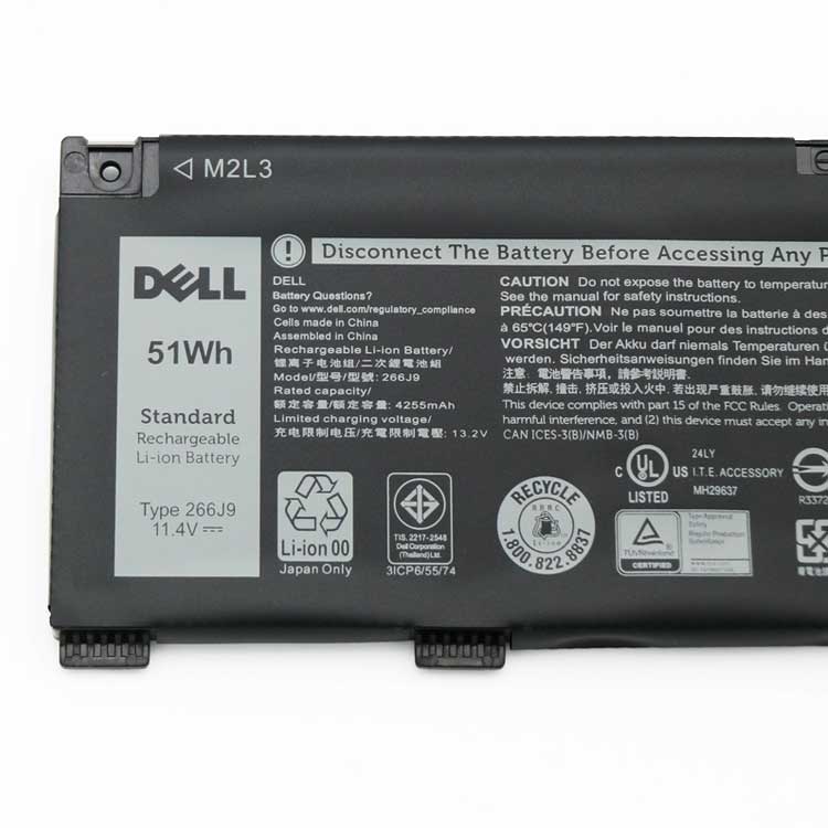 DELL 266J9 Laptop Accu's