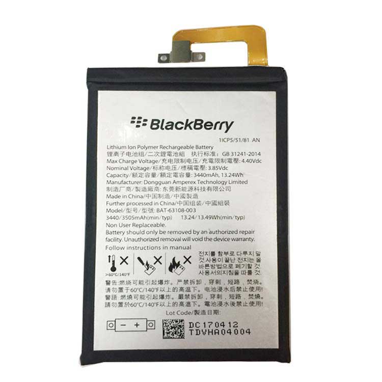 BlackBerry BBB100-1 TD-LTE BBB100-2 BBB100-3 BBB100-6 batería