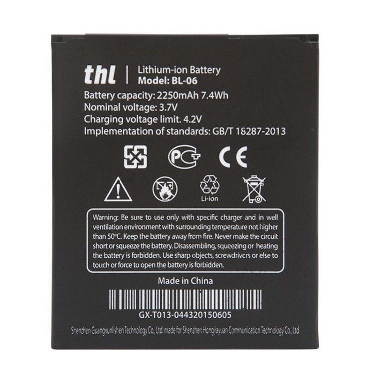 THL T6S携帯電話のバッテリー