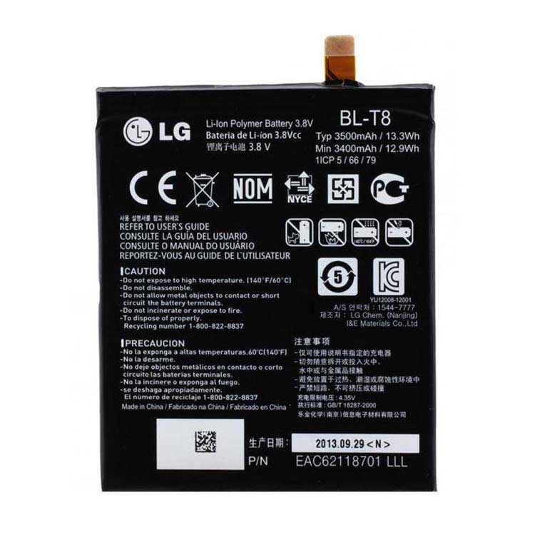 LG BL-T8携帯電話のバッテリー