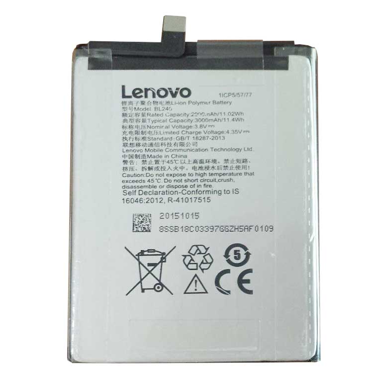 レノボ・LENOVO BL246携帯電話のバッテリー