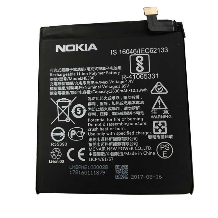 NOKIA HE330携帯電話のバッテリー