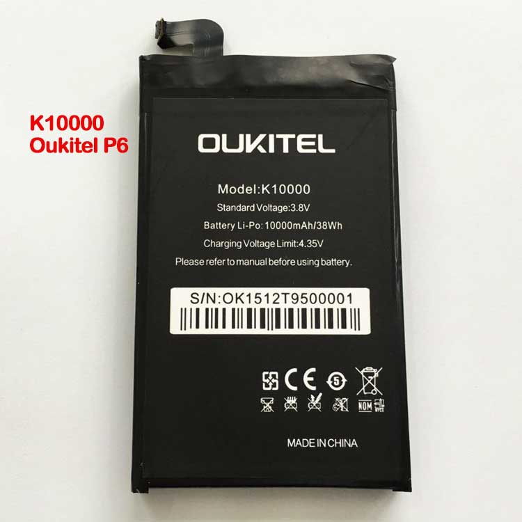 OUKITEL K10000
																 Mobiele & Telefoon