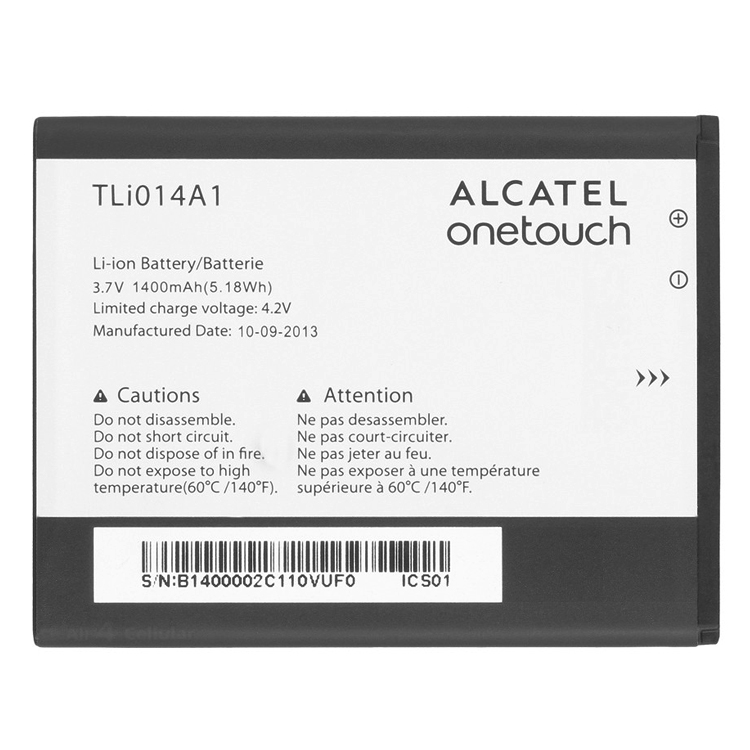 Alcatel One Touch OT4010/D OT 4030/D/A OT 5020 batería