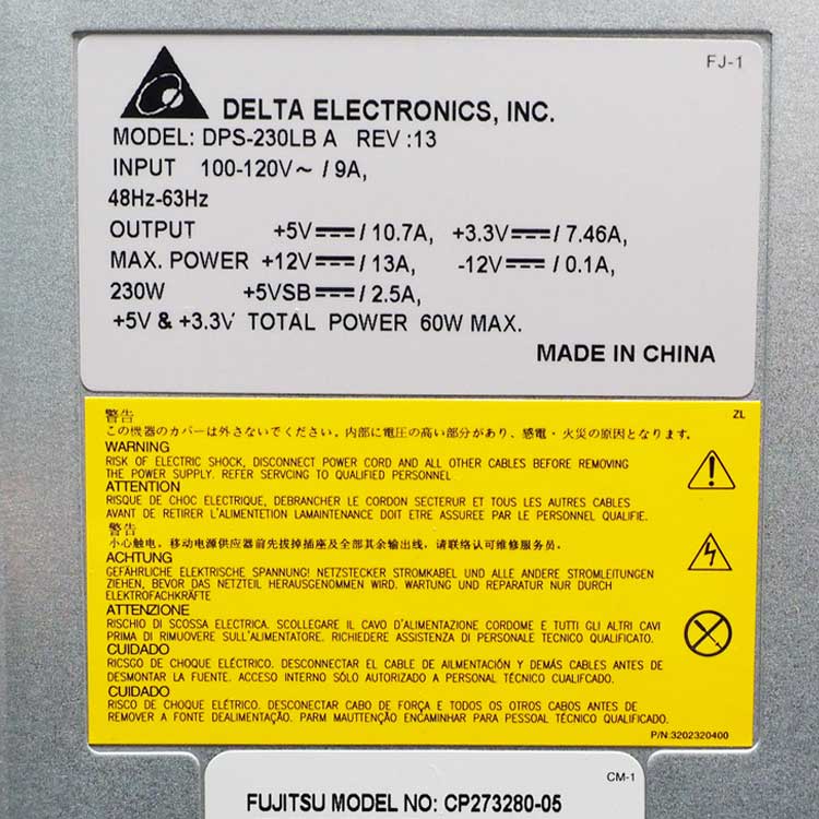 FUJITSU API4PC49
																 Server Voedingen