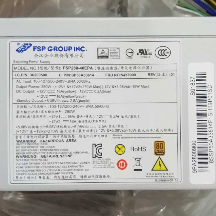 LENOVO FSP280-40EPA adaptador