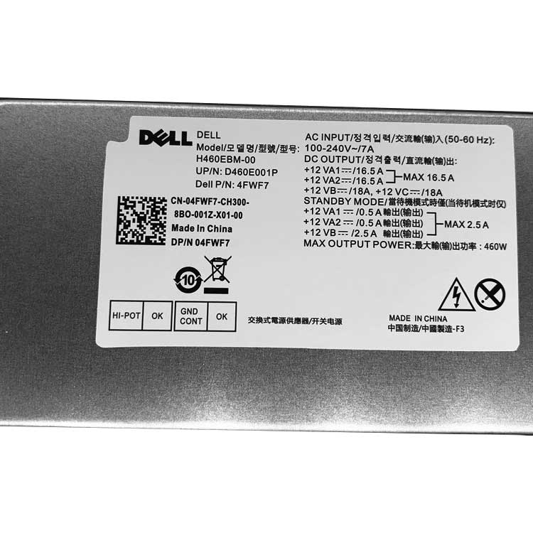 Dell 3670
																 Server Voedingen
