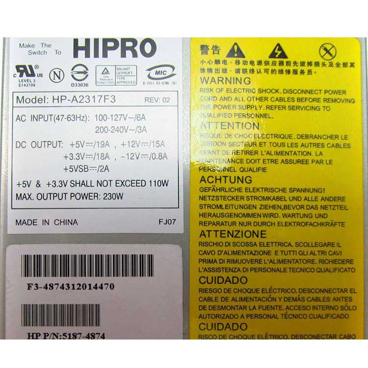 DELL HP-P3017F3 adaptador