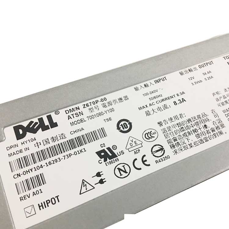 Dell PowerEdge 1950
																 Server Voedingen